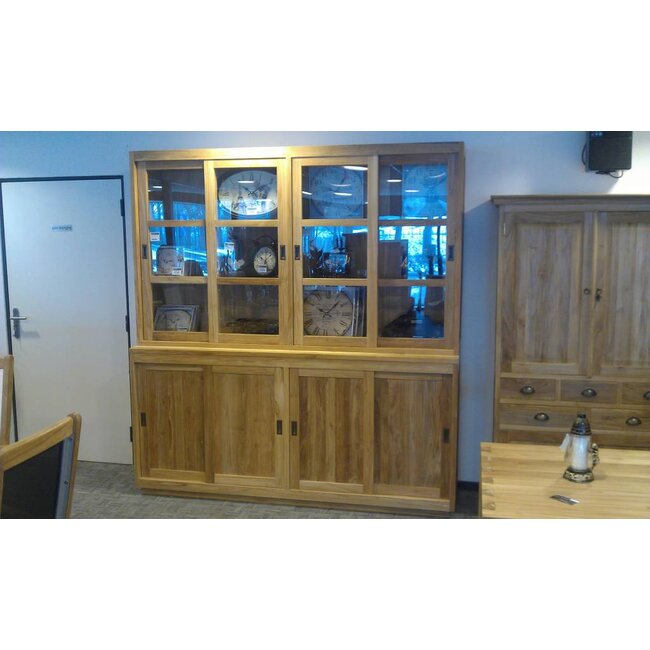 Decomeubel Barlow Shop cupboard with 4 drawers behind the doors