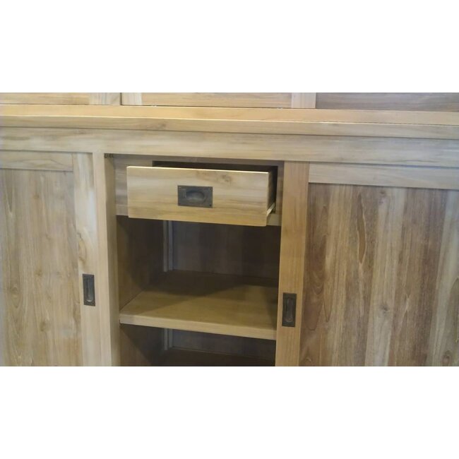 Decomeubel Armoire Barlow Shop avec 4 tiroirs derrière les portes