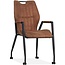 MX Sofa Chair Olympic with wheels - Cognac - set of 2 pieces