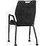 MX Sofa Krzesło Olympic na kółkach - Antracyt - zestaw 2 szt