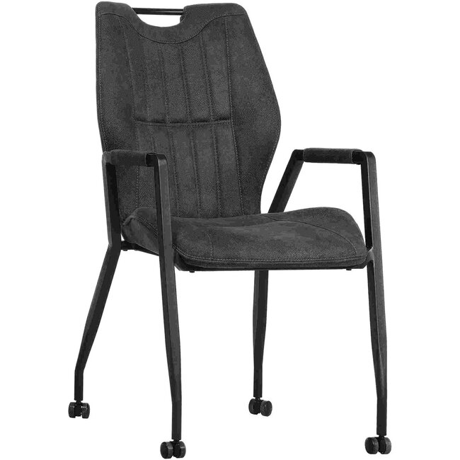 MX Sofa Chaise Olympic à roulettes - Anthracite - lot de 2 pièces