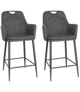 MX Sofa Bar chair Morris - Anthracite (set of 2 chairs)