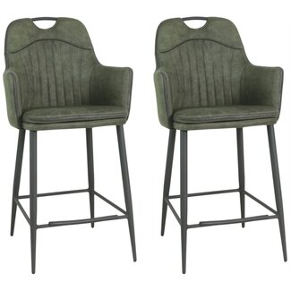 MX Sofa Krzesło barowe Morris - Moss (zestaw 2 krzeseł)