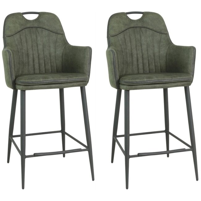 MX Sofa Bar chair Morris - Moss green (set of 2 chairs)