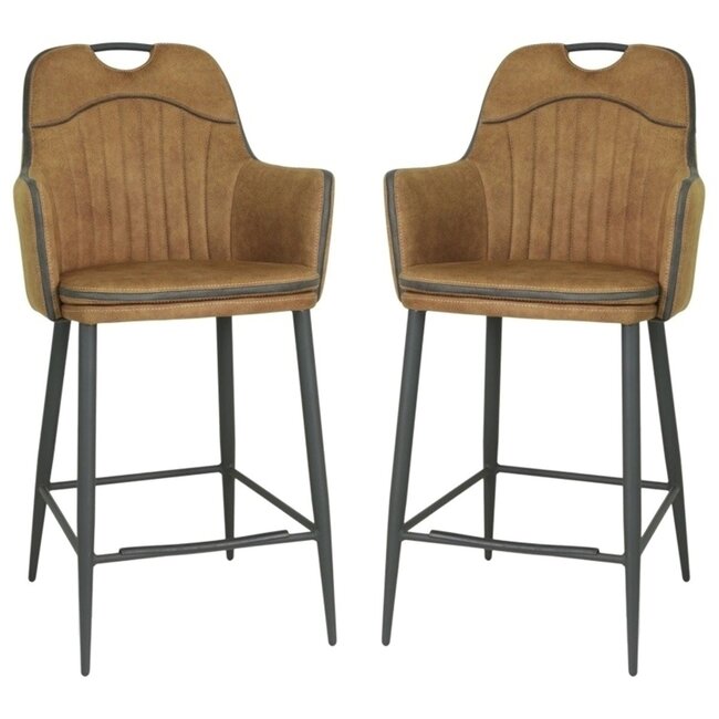 MX Sofa Bar chair Morris - Cognac (set of 2 chairs)