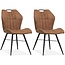 MX Sofa Krzesło do jadalni Scala - Koniak (zestaw 2 krzeseł)