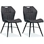 MX Sofa Dining room chair Scala luxor color: Anthracite (set of 2 chairs)