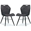 MX Sofa Dining room chair Scala luxor color: Anthracite (set of 2 chairs)