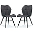MX Sofa Krzesło do jadalni Scala luxor kolor: antracyt (zestaw 2 krzeseł)
