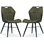 MX Sofa Dining room chair Scala luxor color: Moss (set of 2 chairs)