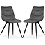 MX Sofa Chair Crazy - Anthracite (set of 2 chairs)