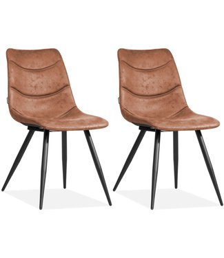 MX Sofa Chair Crazy - Cognac (set of 2 chairs)