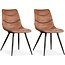 MX Sofa Chair Crazy - Cognac (set of 2 chairs)