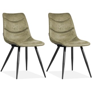 MX Sofa Stoel Crazy - Olive (set van 2 stoelen)