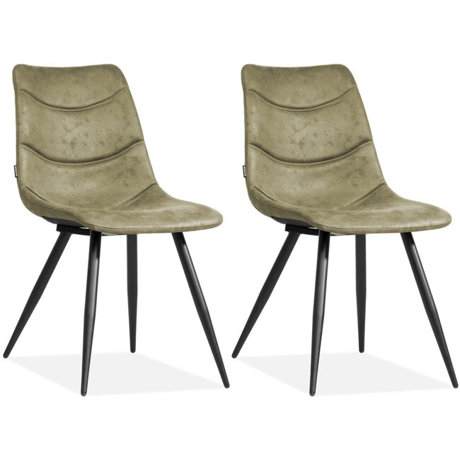 MX Sofa Stoel Crazy - Olive (set van 2 stoelen)