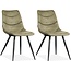 MX Sofa Chair Crazy - Olive (set of 2 chairs)