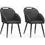 MX Sofa Stuhl Belize - Anthrazit (Set mit 2 Stühlen)
