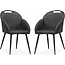 MX Sofa Chair Belize - Anthracite (set of 2 chairs)