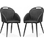 MX Sofa Stuhl Belize - Anthrazit (2er-Set)