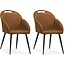 MX Sofa Krzesło Belize - Koniak (zestaw 2 krzeseł)