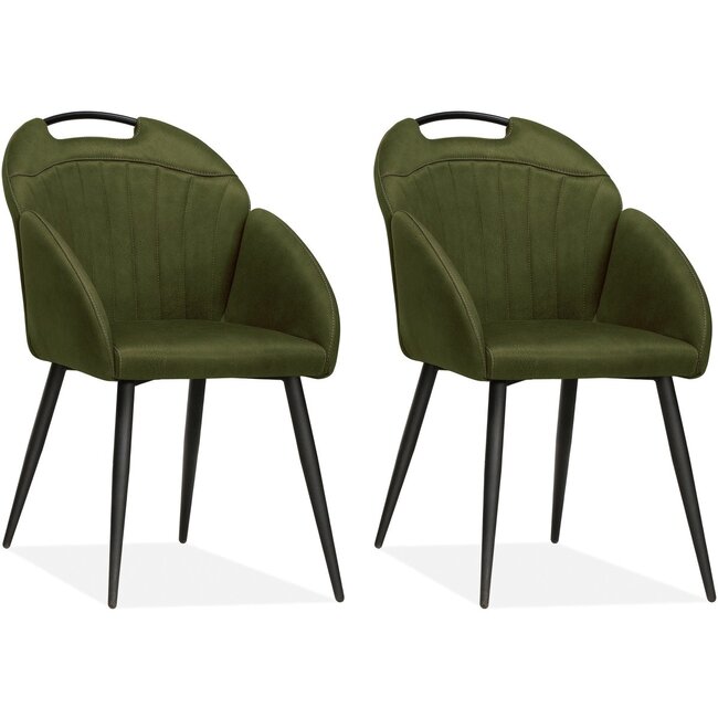 MX Sofa Krzesło Belize - Zielony mech (zestaw 2 krzeseł)