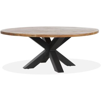 Table basse ovale en manguier SYLVANA