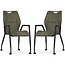 MX Sofa Chair Olympic with wheels - Moss green - set of 2 pieces