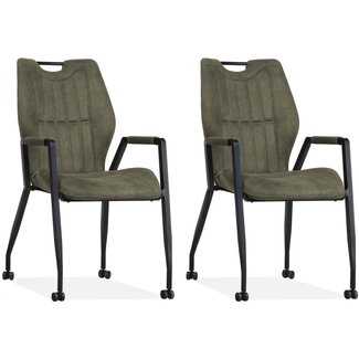 MX Sofa Krzesło Olympic - Moss (zestaw 2 szt.)