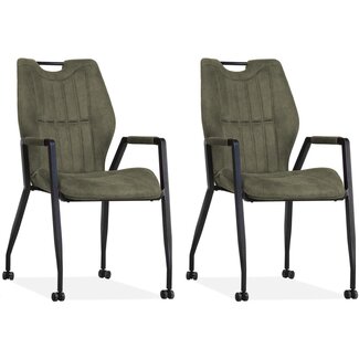 MX Sofa Stuhl Olympic - Moos (2er-Set)