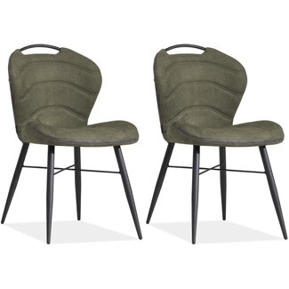 MX Sofa Chaise de salle à manger Talent - Moss (lot de 2 chaises)