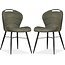 MX Sofa Chaise de salle à manger Talent Luxor couleur : Mousse (lot de 2 chaises)