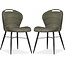 MX Sofa Dining room chair Talent luxor color: Moss (set of 2 chairs)