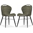 MX Sofa Dining room chair Talent luxor color: Moss (set of 2 chairs)