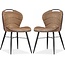 MX Sofa Krzesło do jadalni Talent luxor kolor: koniak (zestaw 2 krzeseł)