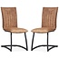MX Sofa Krzesło Amara - koniak (zestaw 2 krzeseł)
