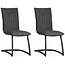 MX Sofa Chair Amara - anthracite (set of 2 chairs)