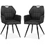 MX Sofa Dining room chair Puck - Anthracite (set of 2 chairs)