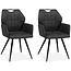 MX Sofa Eetkamerstoel Puck - Antraciet (set van 2 stoelen)