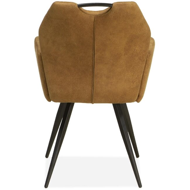 MX Sofa Krzesło do jadalni Puck - Koniak (zestaw 2 krzeseł)