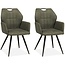 MX Sofa Krzesło do jadalni Puck - Zielony mech (zestaw 2 krzeseł)