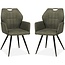 MX Sofa Dining room chair Puck - Moss green (set of 2 chairs)