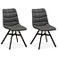 MX Sofa Dining room chair Nynke - Anthracite (set of 2 chairs)