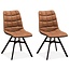 MX Sofa Krzesło do jadalni Nynke - Koniak (zestaw 2 krzeseł)