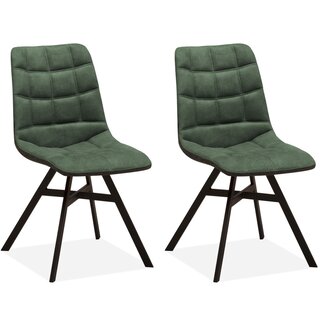 MX Sofa Dining room chair Nynke - Moss green (set of 2 chairs)