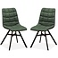 MX Sofa Dining room chair Nynke - Moss green (set of 2 chairs)