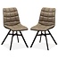 MX Sofa Dining room chair Nynke - Taupe (set of 2 chairs)