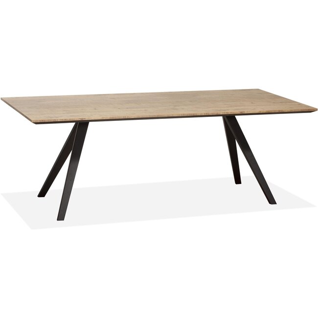 Lamulux Falkland dining table with slanted metal legs