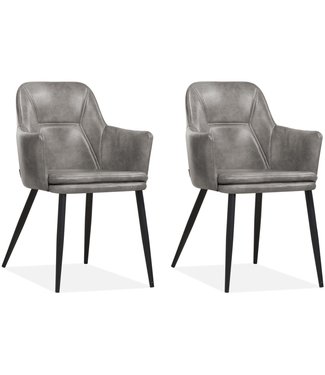 MX Sofa Chair Venz, color Light gray (set of 2 chairs)