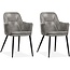 MX Sofa Venz chair, color Light gray (set of 2 chairs)