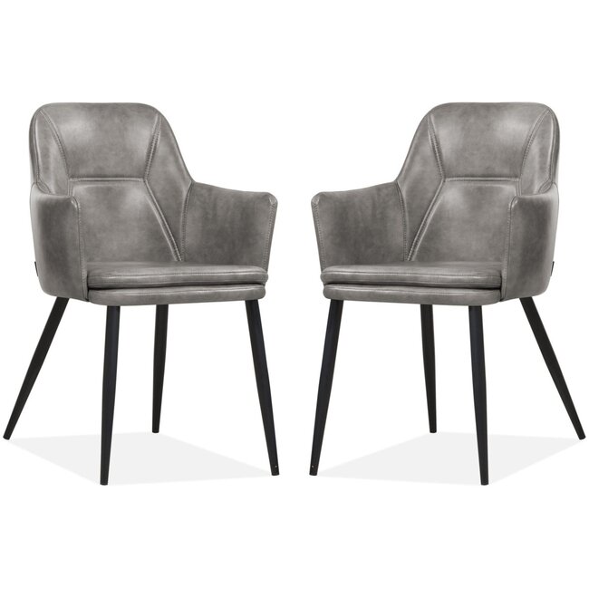 MX Sofa Venz chair, color Light gray (set of 2 chairs)